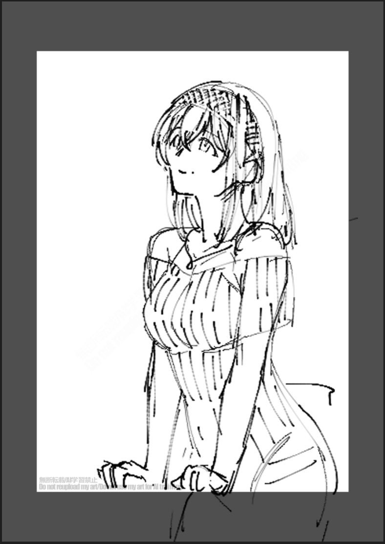 描けてないな、絵 