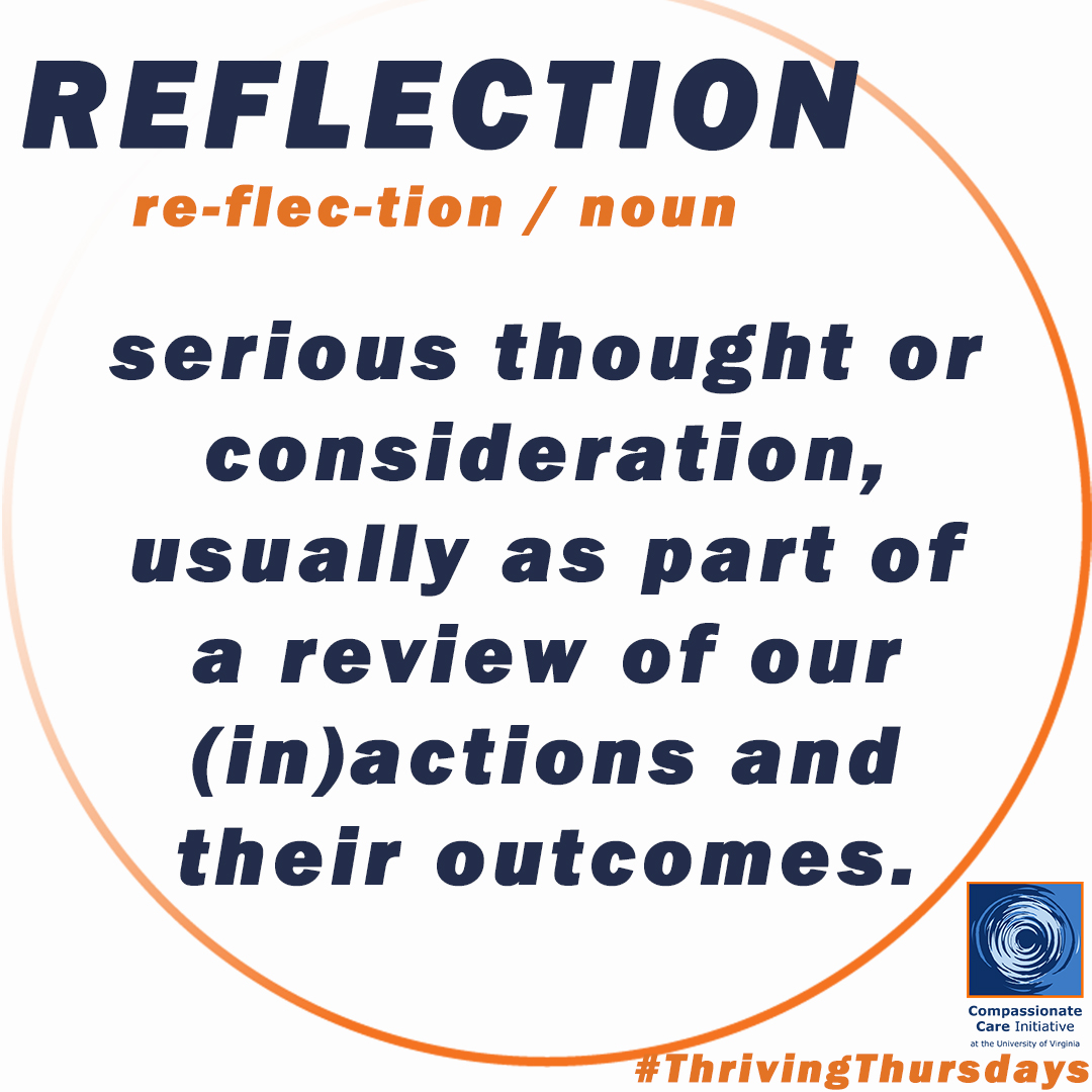 Taking time for #reflection can be a game-changer! Benefits include greater self-awareness and personal growth &amp; clarity. Follow along this month to learn ways you can make reflection a part of your regular routine and not just an end-of-year practice.

#CCI #ThrivingThursdays