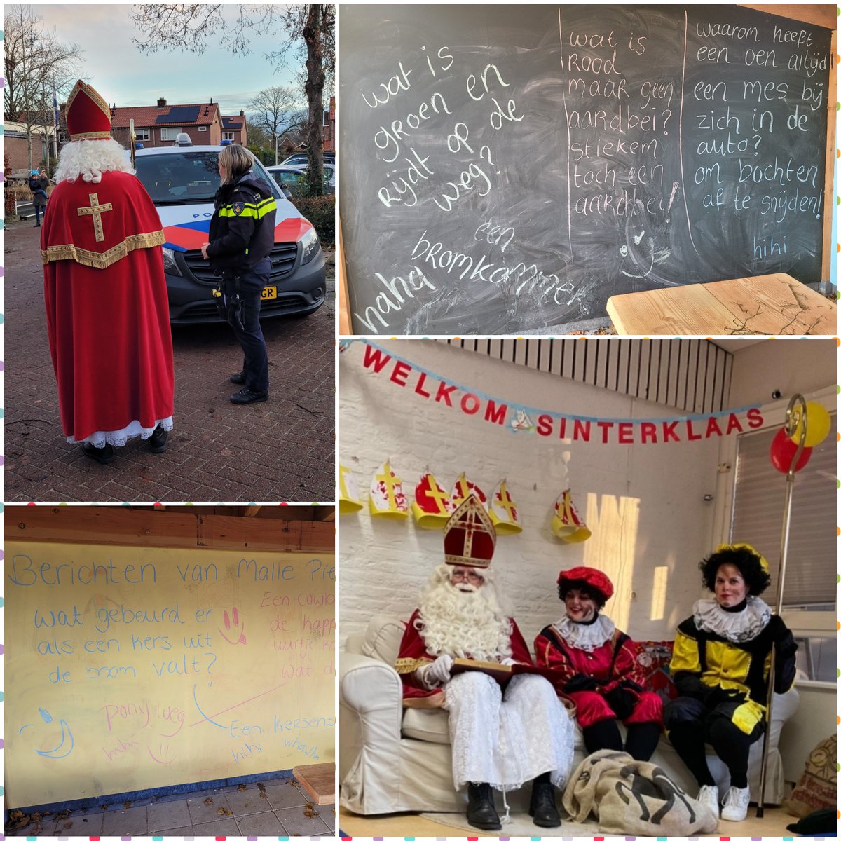 Wat een feest: Sinterklaas kwam vandaag al bij ons op school langs!