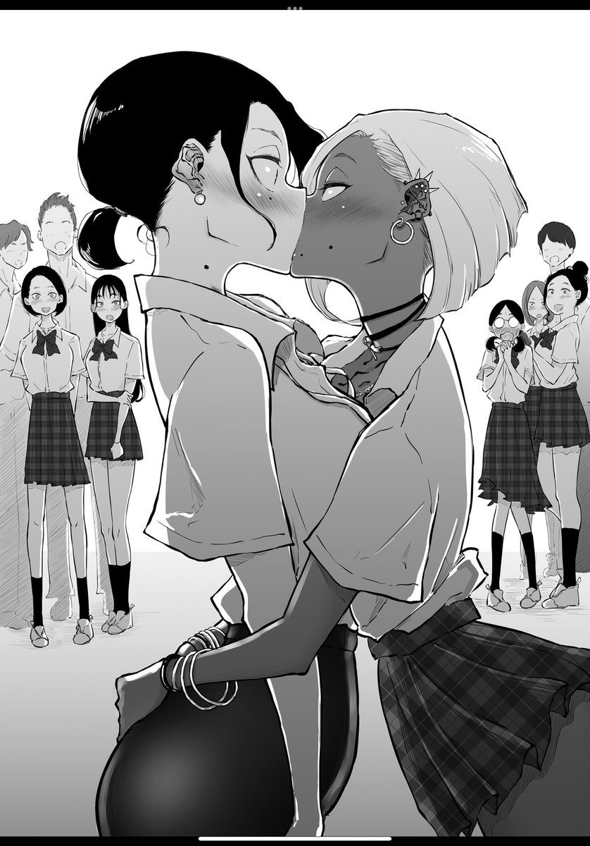 大胆なキスはギャルの特権♥ 