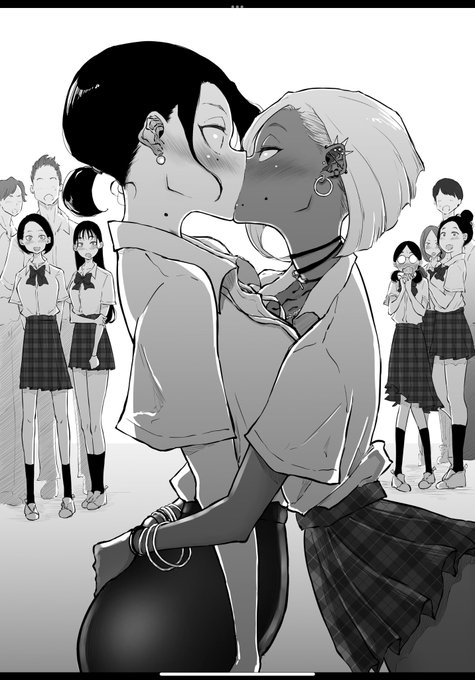 大胆なキスはギャルの特権♥ 