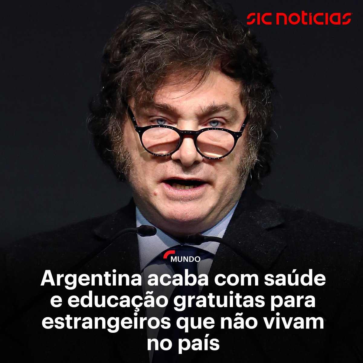 SICNoticias's tweet photo. A Argentina vai pôr fim à saúde e à educação gratuitas para estrangeiros não residentes. Estas medidas fazem parte das alterações ao regime migratório prometidas pelo Presidente Javier Milei.

Saiba mais aqui: https://t.co/orTogkmiDf https://t.co/uoEp35TeQA