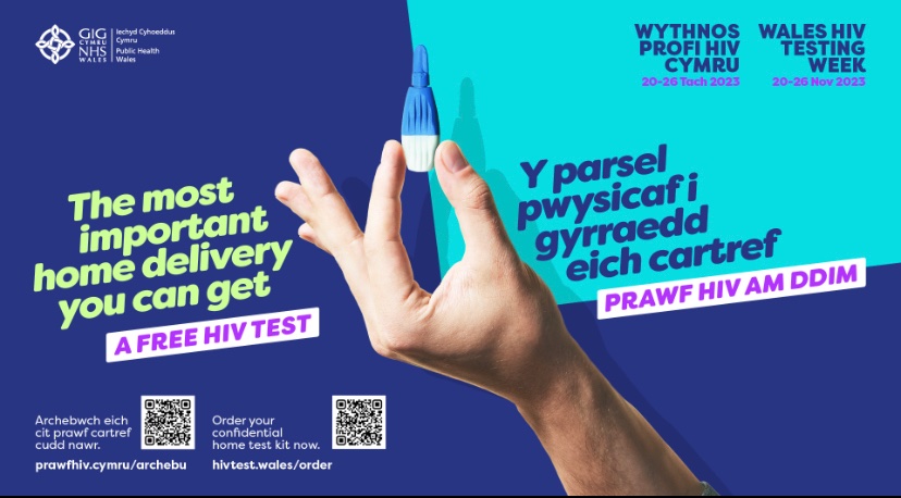 1 in 16 people living with HIV do not know they have the virus. You can now get a home test delivered to your home using the QR code below 👇 HIV, with treatment, can become undetectable = untransmittable! 
#HIVtesting #HIVawareness