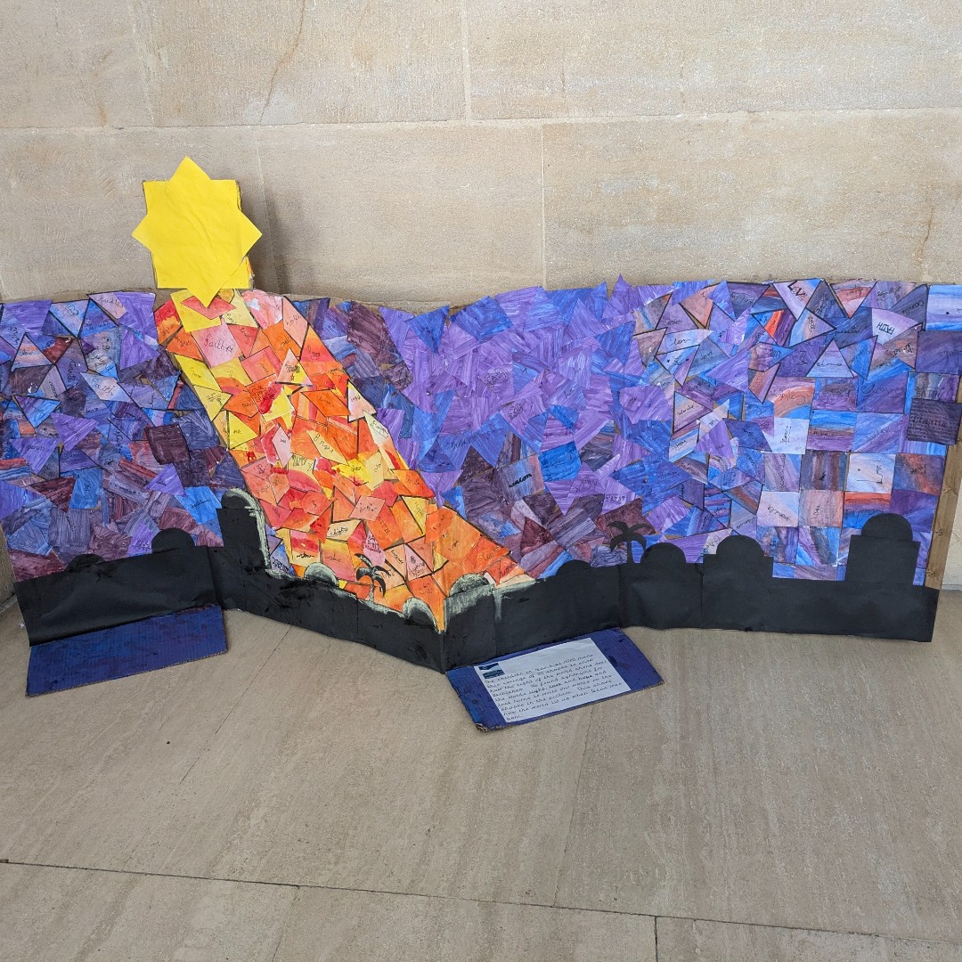 Each year during Advent, we proudly display the work of local schools. The children are given a brief and they respond by creating a sculpture together. This year, the theme was Light in Darkness. 
Come and see their wonderful creations.