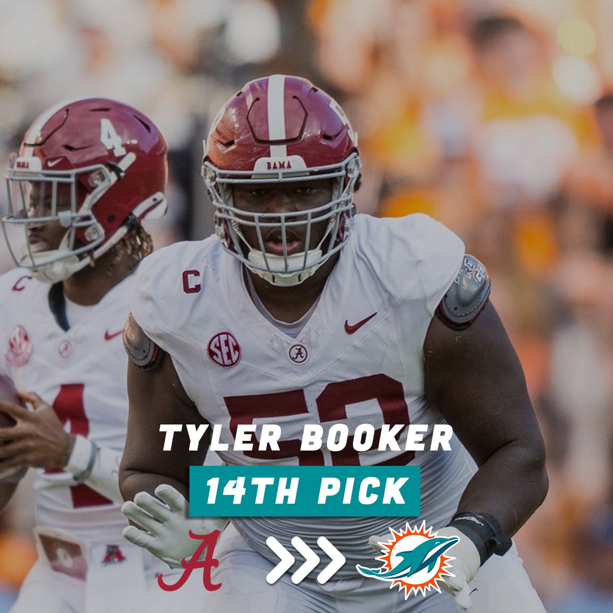 Fins Up 🐬 (@finsup__) on Twitter photo CBS' <a href="/EdwardsCBS/">Josh Edwards</a> has the Dolphins taking Alabama IOL Tyler Booker with the 14th pick in his mock draft👀
Would you be happy with that?👇 #GoFins CBS' <a href="/EdwardsCBS/">Josh Edwards</a> has the Dolphins taking Alabama IOL Tyler Booker with the 14th pick in his mock draft👀
Would you be happy with that?👇 #GoFins