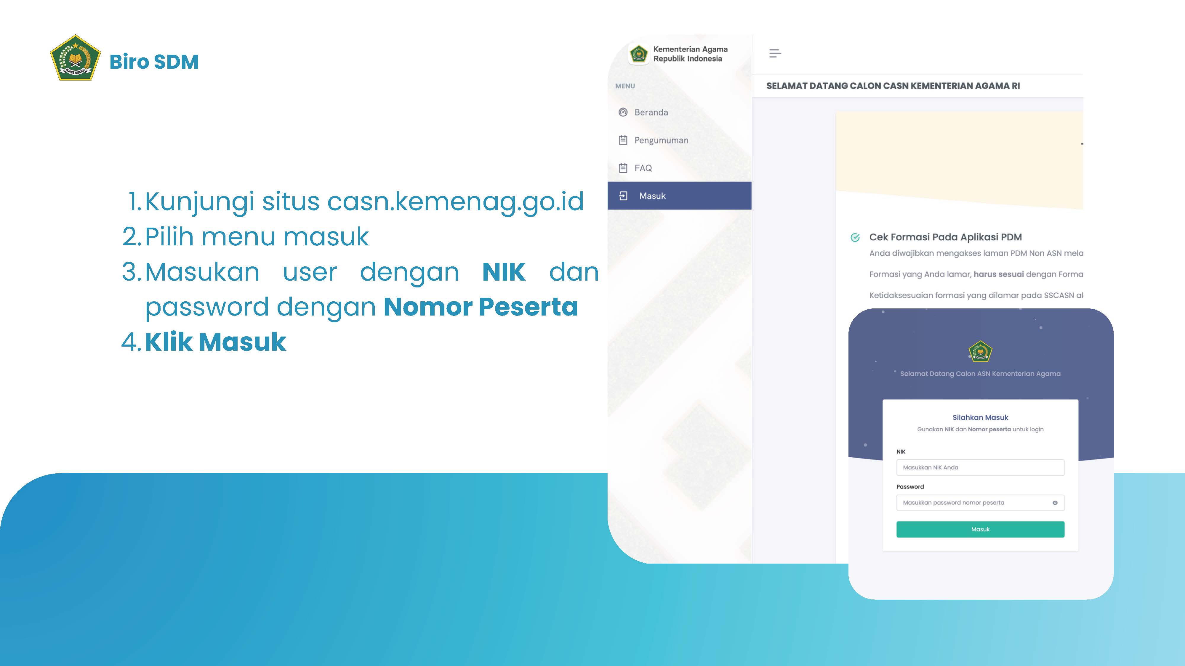 Tata Cara Memilihi Titik Lokasi Ujian