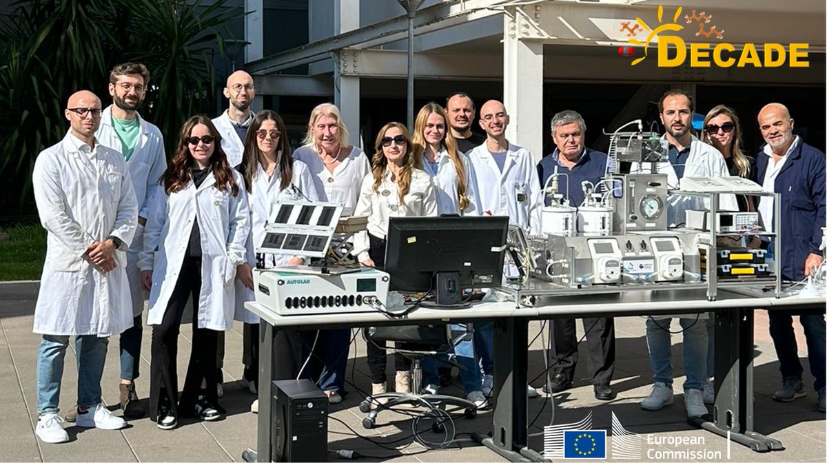 Claudio Ampelli (@claudioampelli) on Twitter photo Success for <a href="/DECADEproject/">DECADEproject</a>! 🎉 Our scaled-up electrochemical prototype for #CO2conversion and #EthanolOxidation was validated outdoors under ☀️#solar irradiation at <a href="/unimessina/">Università degli Studi di Messina</a>. A leap towards #green🌱solvents production via #RenewableEnergy ⚡<a href="/ERICAisbl/">ERIC Aisbl</a> <a href="/hysytech/">Hysytech Srl</a> <a href="/fz_juelich/">Forschungszentrum Jülich | @fzj@social.fz-juelich</a> Success for <a href="/DECADEproject/">DECADEproject</a>! 🎉 Our scaled-up electrochemical prototype for #CO2conversion and #EthanolOxidation was validated outdoors under ☀️#solar irradiation at <a href="/unimessina/">Università degli Studi di Messina</a>. A leap towards #green🌱solvents production via #RenewableEnergy ⚡<a href="/ERICAisbl/">ERIC Aisbl</a> <a href="/hysytech/">Hysytech Srl</a> <a href="/fz_juelich/">Forschungszentrum Jülich | @fzj@social.fz-juelich</a>