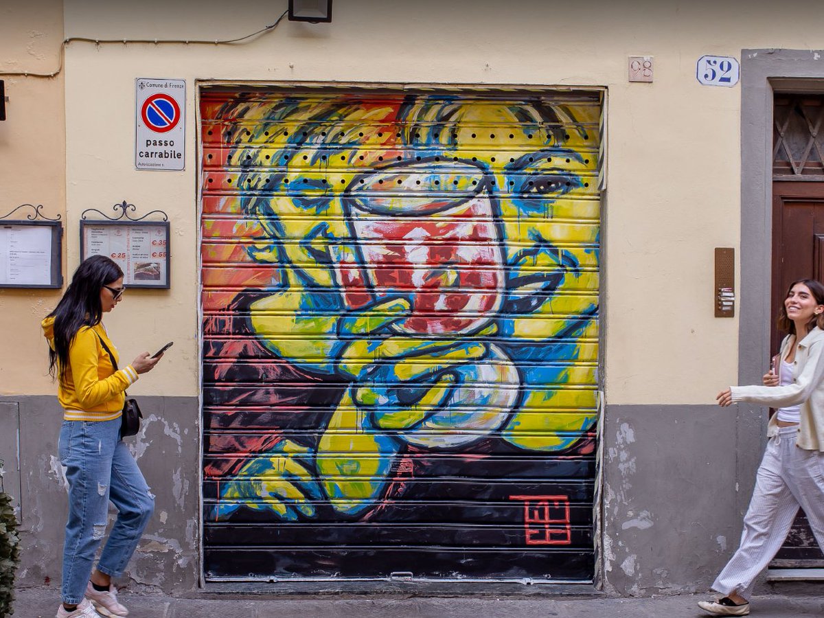 portalegio's tweet image. #StreetArtFirenze! "Alla nostra" dell'artista #Timea è una delle opere realizzate sulle serrande di via Palazzuolo nell’ambito del festival di interventi di arte urbana "Palazzuolo Strada Aperta".

➡️Gli spazi dedicati alla #StreetArt nel @comunefi sono su goo.gl/Vw7XDB