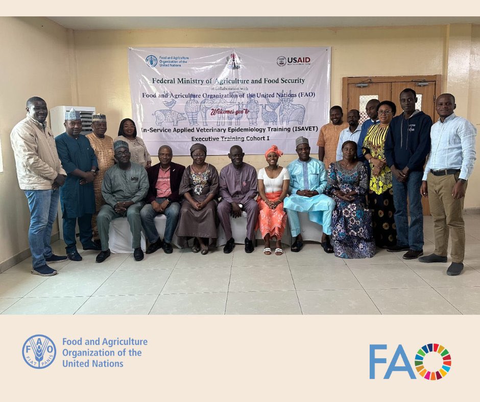 156 graduates🧑‍🎓of In-Service Applied Veterinary Epidemiology Training are making positive impacts in disease control &amp; surveillance across🇳🇬

Thanks to <a href="/USAIDNigeria/">USAID/Nigeria</a> funding, state Directors of Veterinary services are also training to bridge involvement/engagement gaps⚕️

<a href="/USAID/">USAID</a>