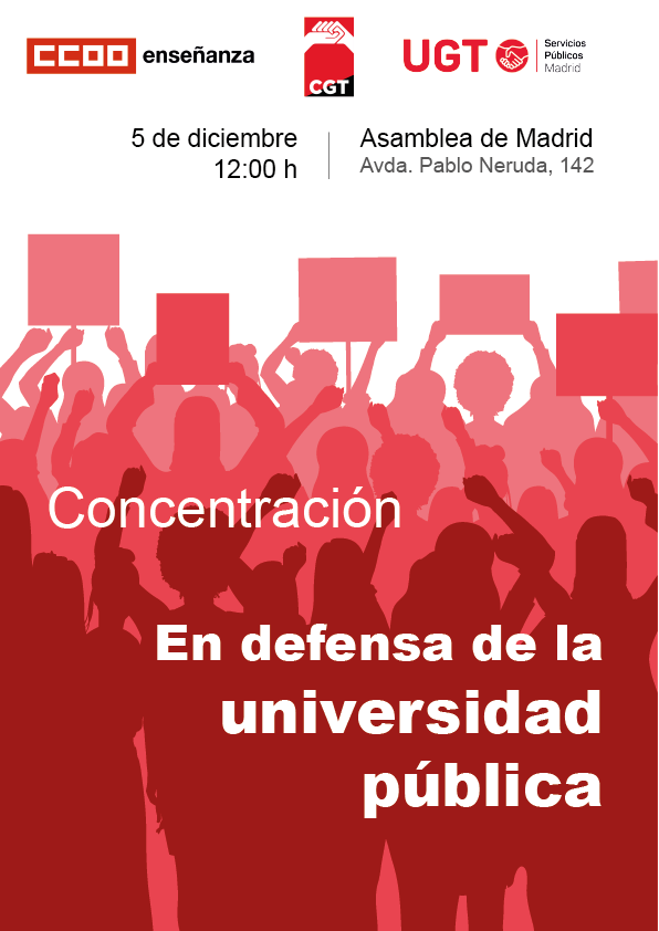 Mañana, todos a la calle, en defensa de la universidad pública.