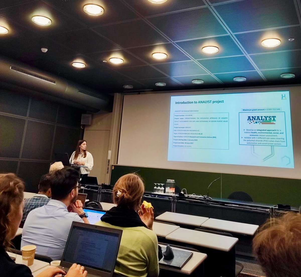 analyst_eu's tweet photo. Last week, @Holoss_lda - the coordinator of @analyst_eu  participated in the #SSbD 𝟐𝟒 𝐂𝐨𝐧𝐟𝐞𝐫𝐞𝐧𝐜𝐞 (@Empa_CH) held at Monte Verità, contributed with a presentation outlining the project's objectives, highlighting recent #innovations and advancements.

#Sustainability https://t.co/u42N95A6c1