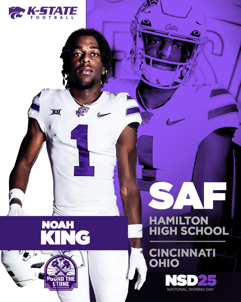 KStateFB's tweet photo. Officially a Wildcat.

Welcome to K-State, @NoahKinggg513 

#POUNDTHESTONE25 ⚒️ #EMAW https://t.co/T6JTFEYsPB