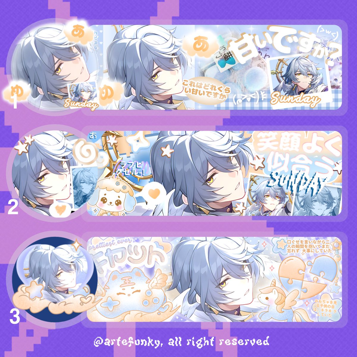 Help rt? Tysm✨

Hai! ARTEFUNKY ada RS LAYOUT 2D Art terbaru dari 'SUNDAY' nih! 😍💖 Price cek alt ( qris only ), free re-text no re-color, get 1 ava PNG+header. Yuk jajan 🌟🌟🌟

— #zonauang #zonajajan