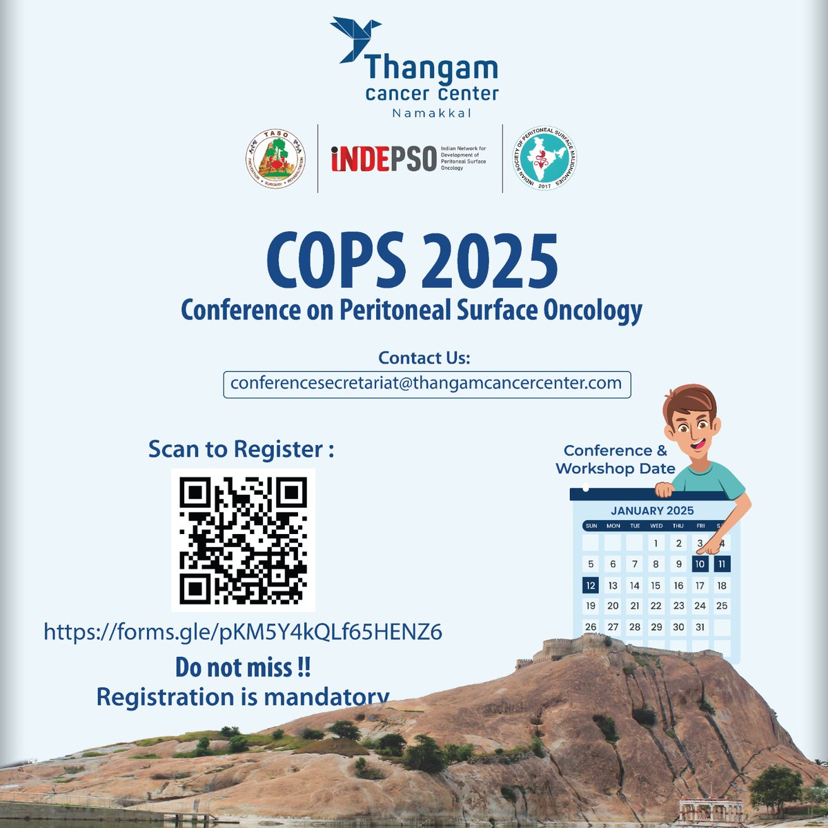 tccheals's tweet photo. Want to be part of the latest in peritoneal surface oncology? COPS 2025 is your chance! Register now for the January conference in Namakkal. 

[https://t.co/RmFRFPp2Dk] 

#COPS2025 #RegisterNow https://t.co/nTnlpos8B8
