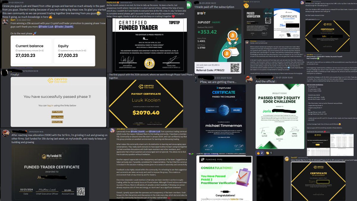 TDL_Trading's tweet photo. We won’t stop until EVERYONE in TDL is funded! 💪

Amazing to see our students applying the new trade models and course so effectively, achieving milestone after milestone.

Keep it up guys! 🚀 https://t.co/U7FSNKhE7B