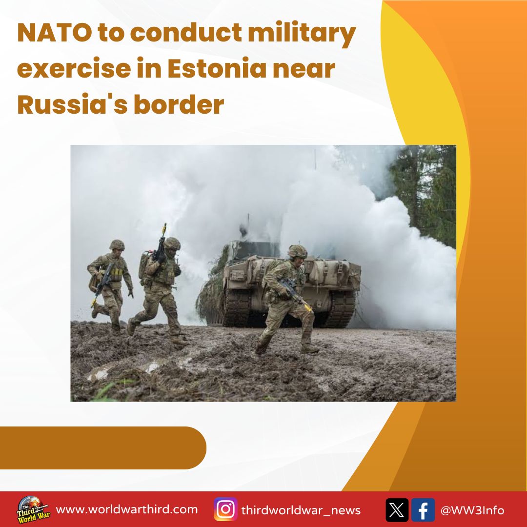 WW3Info's tweet image. #WorldWarIII: #NATO organizes new #MilitaryExercise named '#Lightning' in Europe, signalling comprehensive preparedness against possible #RussianInvasion. The US &amp;amp; 5 NATO member countries are participating in the exercise, which began on Monday in #Estonia, which borders Russia.