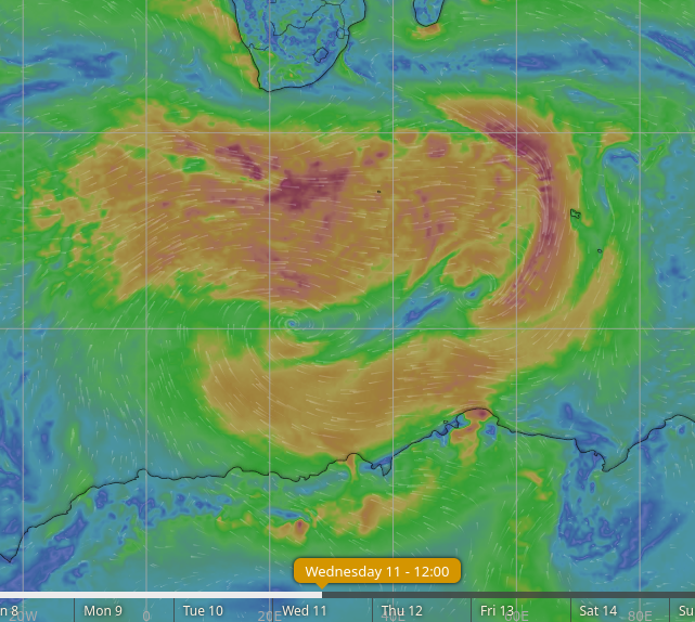 wh00sh's tweet photo. a #Derecho in the #SouthernOcean for the #VG2024 https://t.co/KpDmHJIV9R
