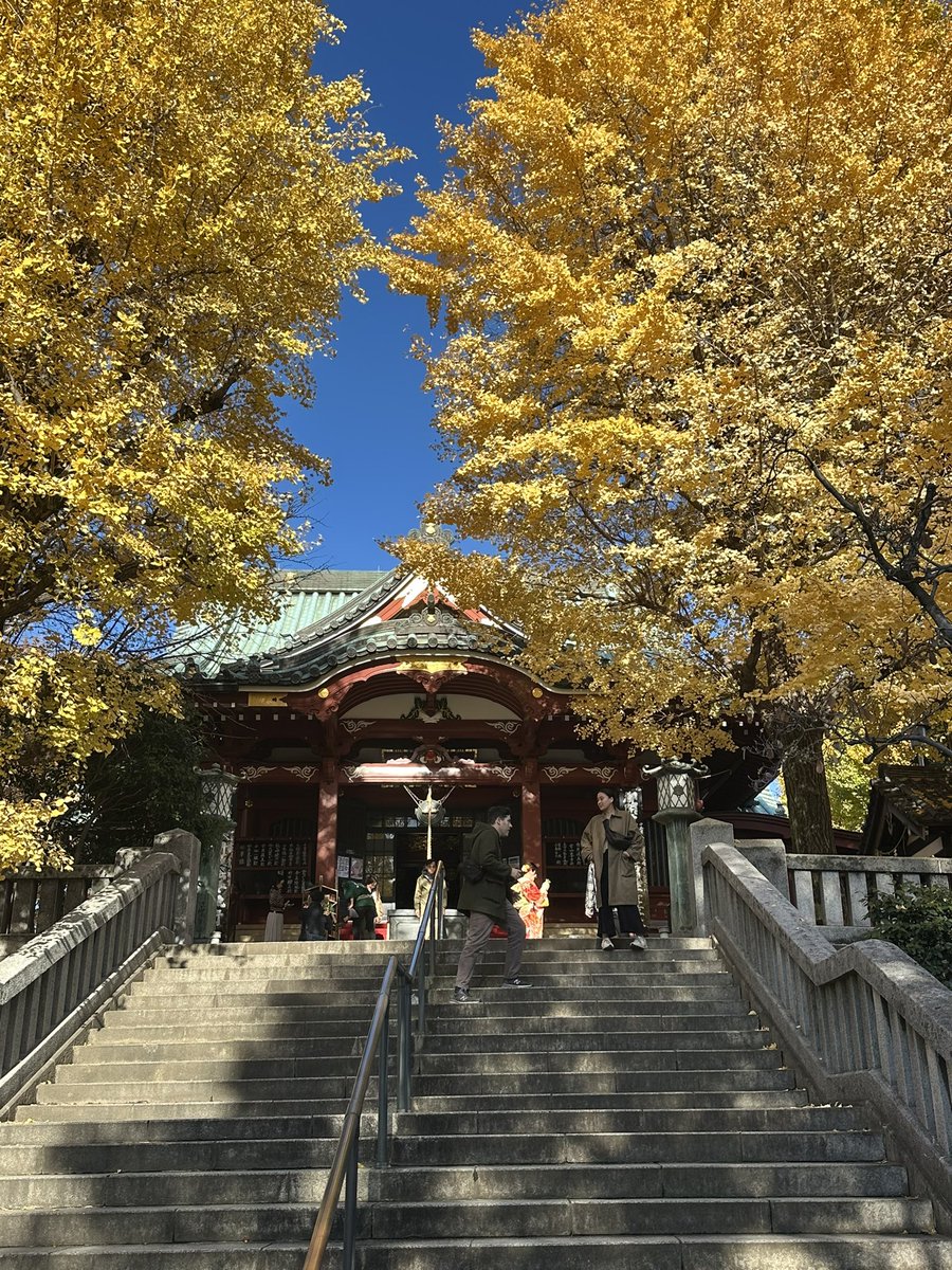 yu3111535's tweet photo. はやともさんが願いが叶った浅草の待乳山聖天に来てみた。紅葉が綺麗で本殿のガラスにも反射してとても神秘的。お供えしたお下がりの大根まで頂いてすごく素敵な空間でした。#待乳山聖天　#紅葉浅草　#パワースポット　#シークエンスはやとも　#大根　#願いが叶う https://t.co/ZdfqXBi1hK