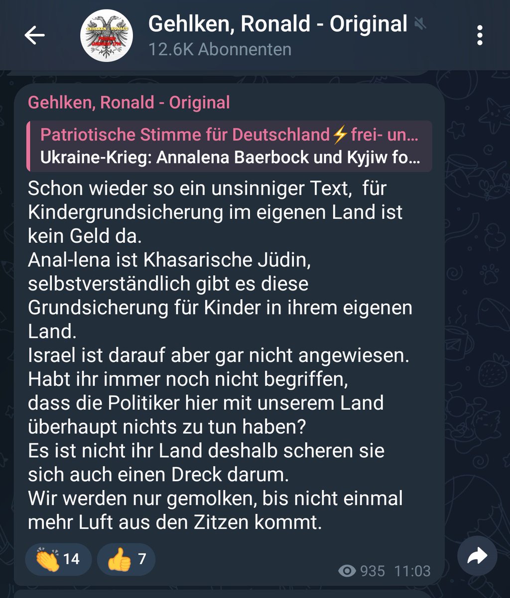 Alles deutet darauf hin, daß du Ronny ab 2025 für ein paar Jahre endlich im Knast sitzt und deine dumme und dämliche antisemitische, rechte Hetze ein Ende findet. Die Flasche Sekt 🍾 steht kalt dafür bei mir 🥰☝️🤗🤗🤗🤗