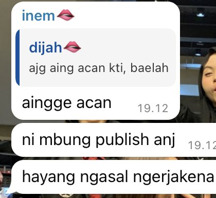 khsnnhs's tweet photo. pliss bu jgn paksa kita publish artikel😭🙏🏻 karna kita ngerjainnya asal’an bgt, copas n chatgpt😭🙏🏻😔☝🏻 https://t.co/bxRqTbzY7E