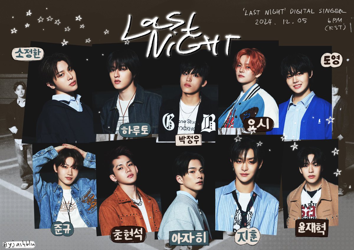 yjashblu's tweet photo. #TREASURE Digital Single 'LAST NIGHT' 🌙
2024.12.05 6PM (KST) https://t.co/wWGOM8mvgc