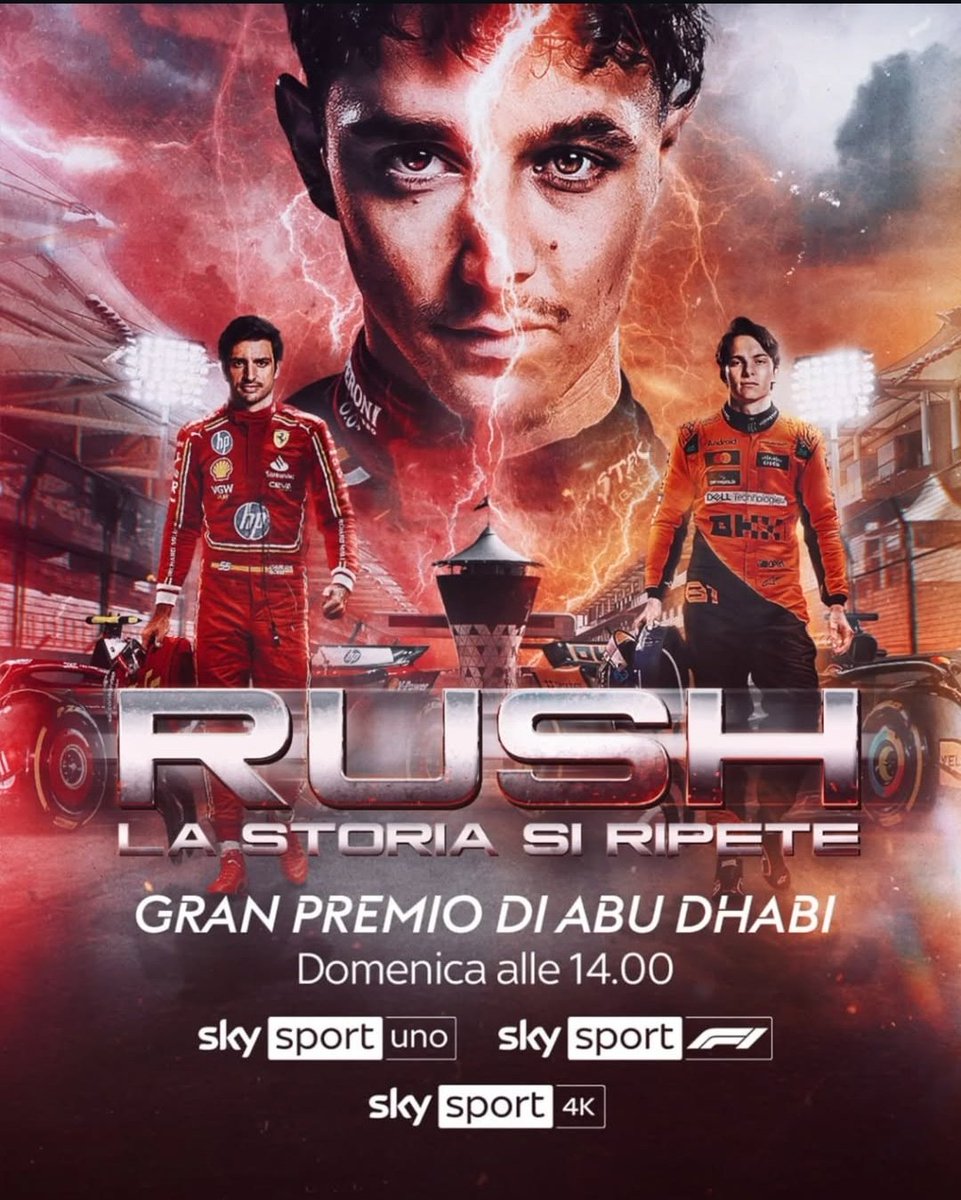 eman_murra's tweet photo. #AbuDhabiGP POSTER !! #lLeclerc VS #Norris !! #Ferrari #McLaren #F1 #Dakar #Desert #MotoGp #Spootify #Sanremo2025 #XF2024 #grandefratello #Amici24 #Juve #CoppaItalia https://t.co/R5cjMSWtpa