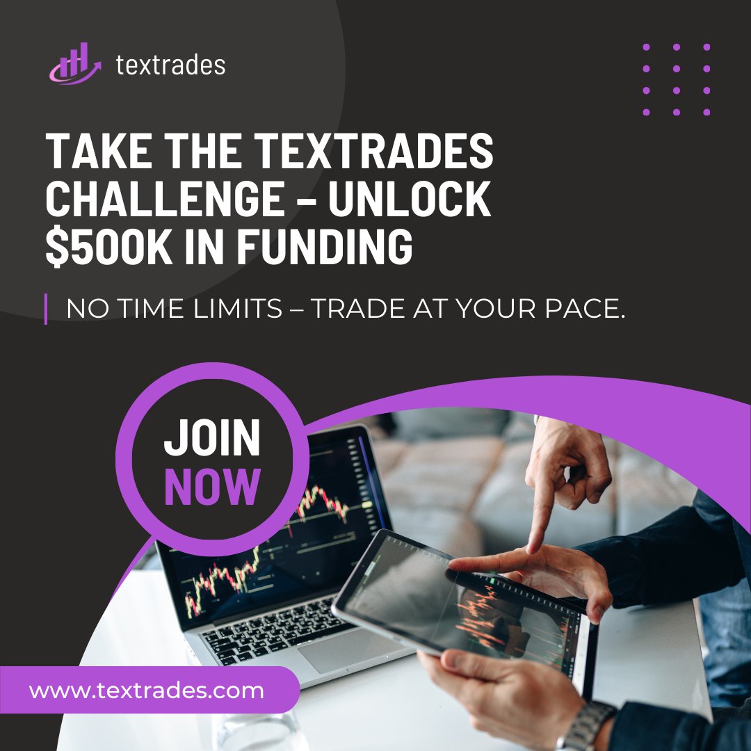 𝙂𝙚𝙩 𝙁𝙪𝙣𝙙𝙚𝙙 𝘼𝙘𝙘𝙤𝙪𝙣𝙩 𝙪𝙥 𝙩𝙤 $500k🌟 
No more tricks or limitations🚫 
Join us on the journey to financial freedom🚀
textrades.com

 #finantialfreedom #forex #textrades