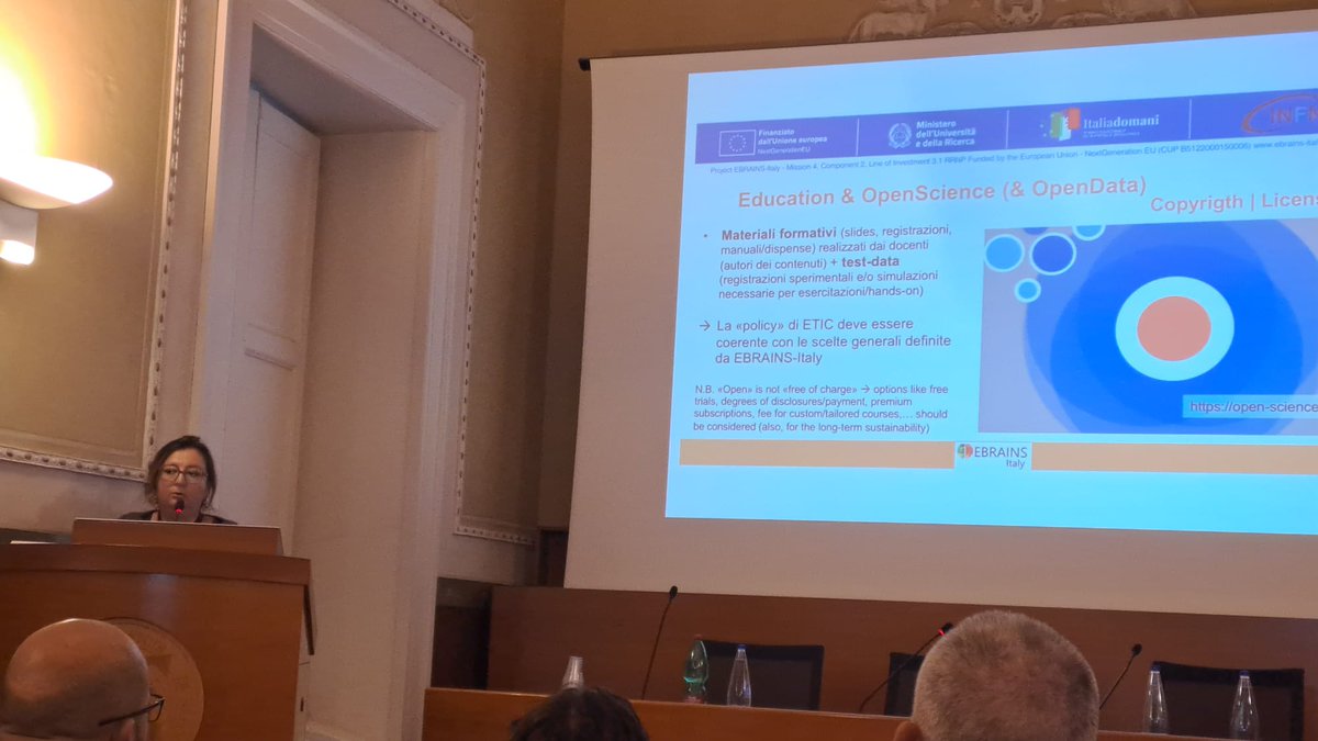 #Training #Education #Innovation #OpenScience #OpenData in #EBRAINS-Italy #PNNR, expressing the point of view of #ETICo, the committe I am heading for the Consortium

#INFN #ResearchInfrastructure 
Italian #Neuroscience community
#APELab