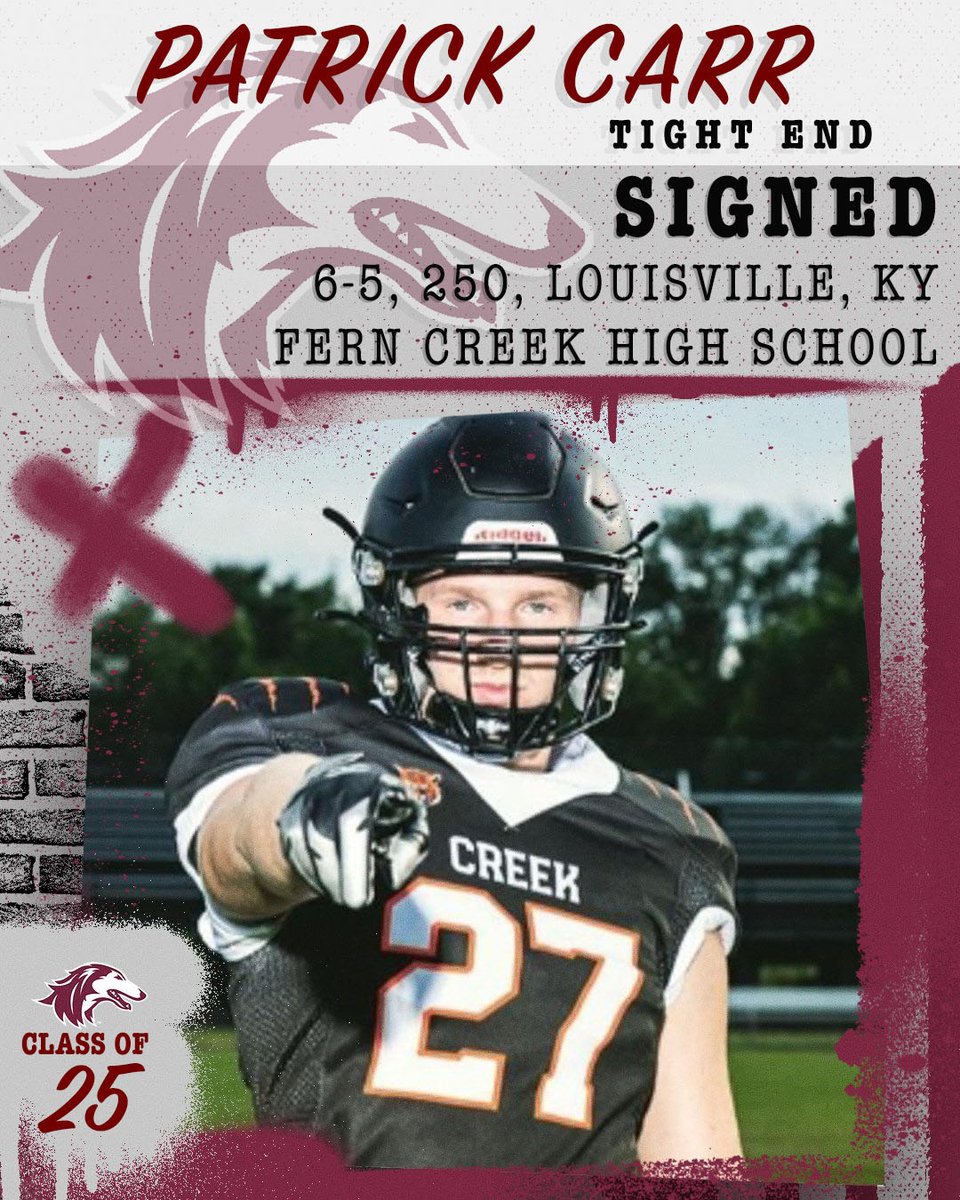 Saluki Football (@siu_football) on Twitter photo Welcome to the Saluki Family!
TE Patrick Carr
Louisville, Ky. (Fern Creek HS)
🔗 saluk.is/4eWpgR7
<a href="/PatrickCarr27/">Patrick Carr</a> | #RunWithUs Welcome to the Saluki Family!
TE Patrick Carr
Louisville, Ky. (Fern Creek HS)
🔗 saluk.is/4eWpgR7
<a href="/PatrickCarr27/">Patrick Carr</a> | #RunWithUs