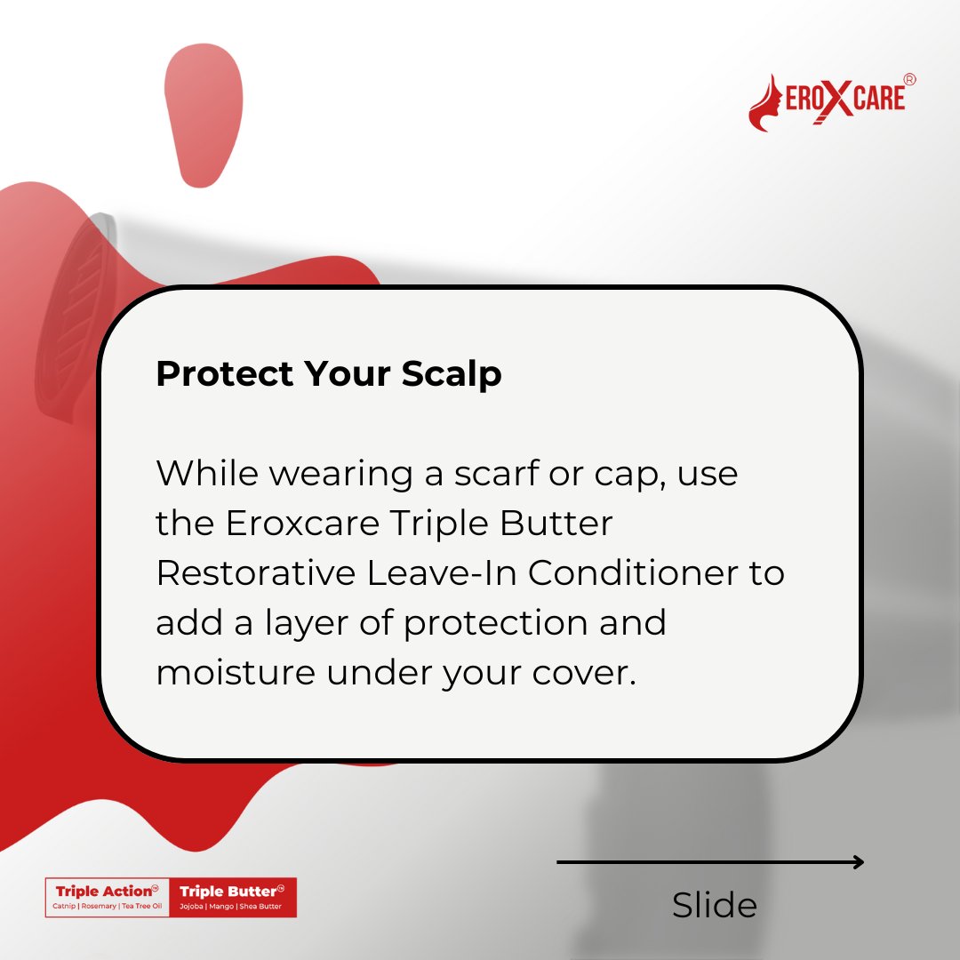 Eroxcare's tweet photo. Keep your scalp healthy and hydrated this Harmattan season with these simple tips! Say goodbye to dryness and hello to a nourished, itch-free scalp. 

Which of these tips will you try first? Share your 
thoughts in the comments!

#FreeDeleFarotimi #AfeBabalola #egungunoflagos https://t.co/G9ykEPSwtX