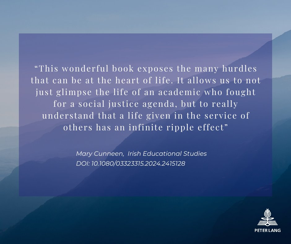 Read the latest fantastic reviews for <a href="/ProfPatOConnor/">Pat O'Connor</a> 's book from:

- Journal of Higher Education Policy and Management doi.org/10.1080/136008…

- Irish Educational Studies doi.org/10.1080/033233…

Buy your copy here: peterlang.com/document/13761…