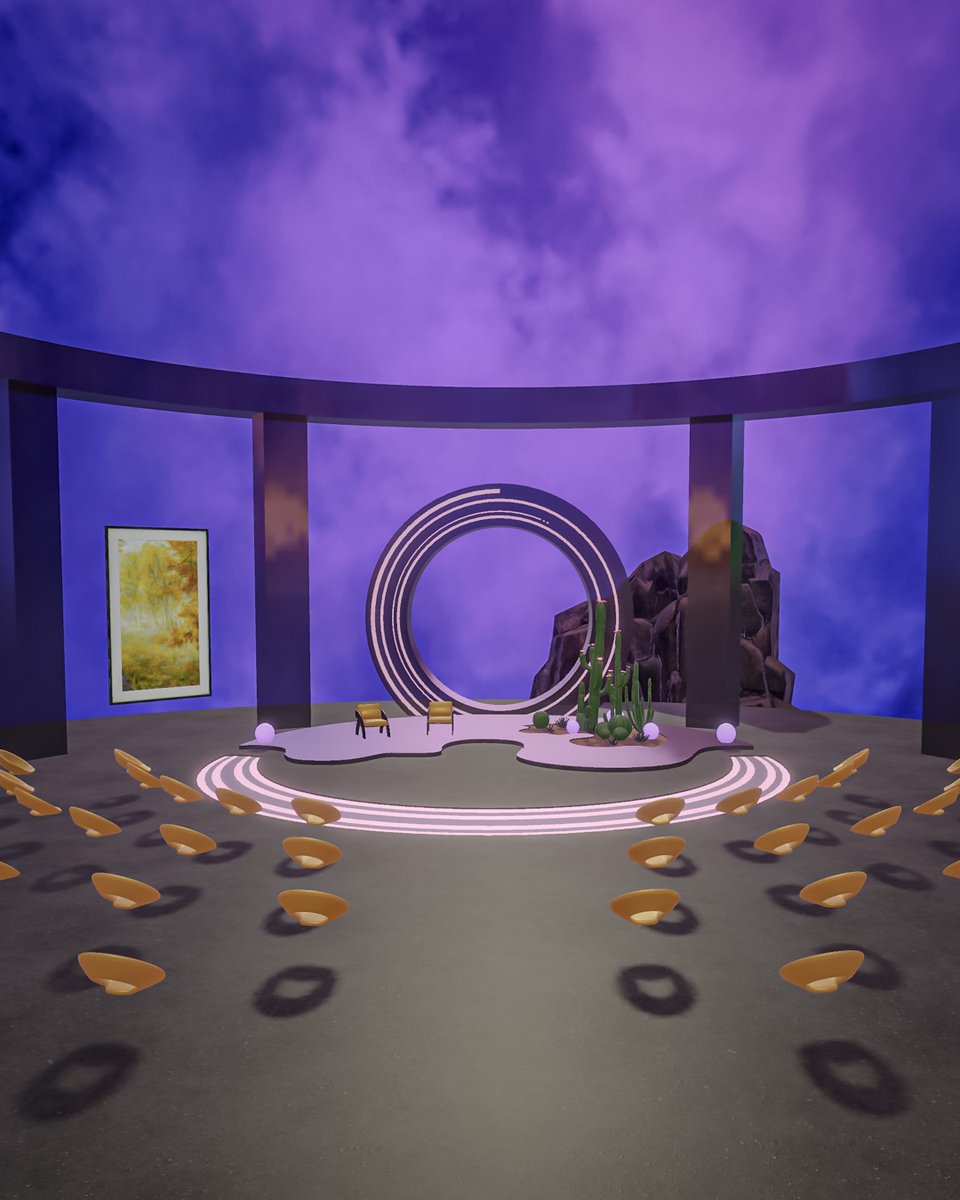 studiolagazelle's tweet image. 🌌When you need a Cosmic Setting for your Virtual Event but also want to look like you’re running a galactic talk show, use Studio La Gazelle&apos;s Premium Template on @Spatial_io 

🔗spatial.io/@studiolagazel…

#ImmersiveDesign #VirtualEvent #Metaverse