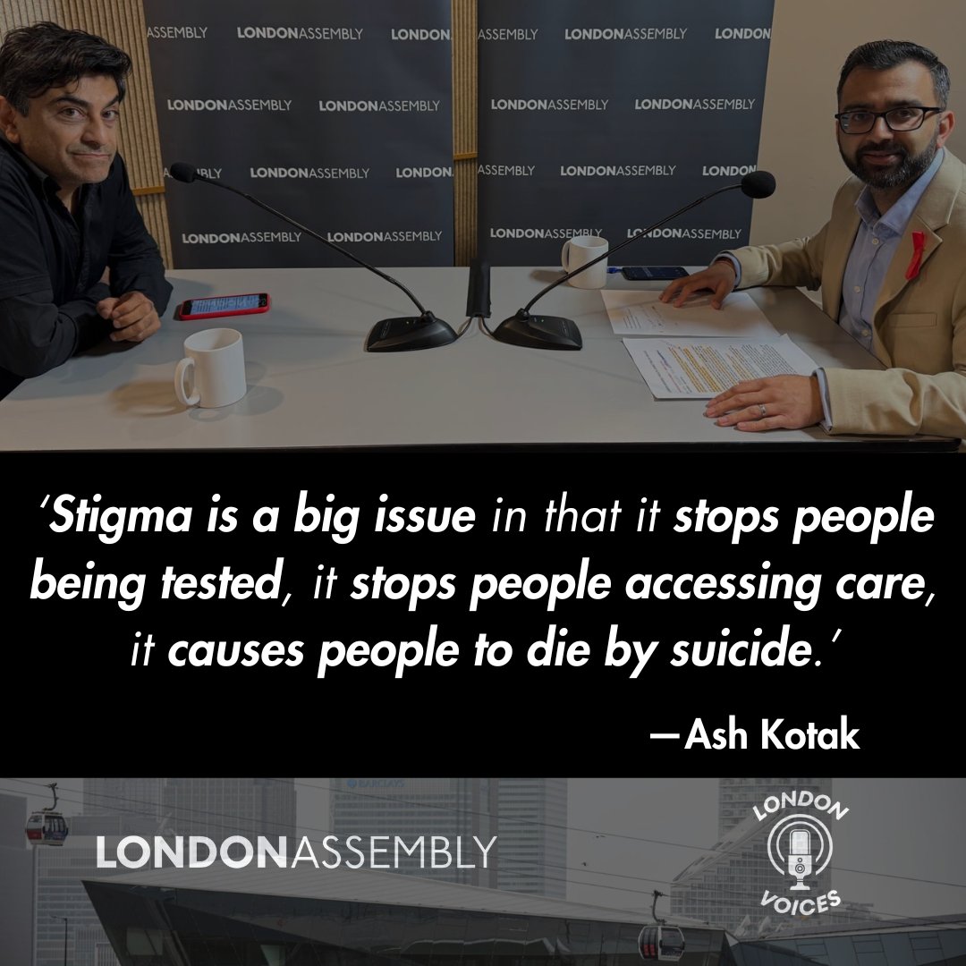 London Assembly (@londonassembly) on Twitter photo Part two of the #AssemblyHealth podcast, about its investigation into HIV in London, is now available. Listen to Chair <a href="/KrupeshHirani/">Krupesh Hirani AM for Brent and Harrow</a> interview @aidsmemoryuk founder, <a href="/ashkotak/">Ash Kotak (ā§)</a>, about living with HIV and the stigma people still face: london.gov.uk/who-we-are/wha⦠Part two of the #AssemblyHealth podcast, about its investigation into HIV in London, is now available. Listen to Chair <a href="/KrupeshHirani/">Krupesh Hirani AM for Brent and Harrow</a> interview @aidsmemoryuk founder, <a href="/ashkotak/">Ash Kotak (ā§)</a>, about living with HIV and the stigma people still face: london.gov.uk/who-we-are/whaā¦
