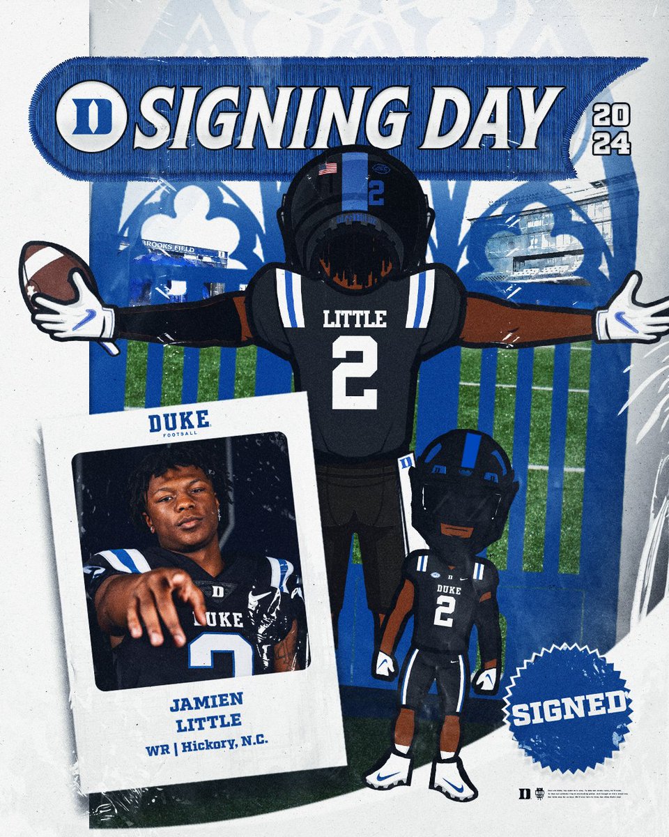 One of NC's best wideouts is a BLUE DEVIL! 😈 <a href="/jamienwashere/">Jamien Little</a>