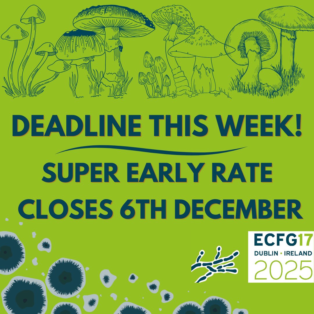 🚨 Our Super Early Registration Rate finishes this Friday 6th December!⏰

Conference, workshop registration and accommodation all available at best rates! Don't miss your chance to be a part of this exciting conference.  
ecfg17.org/registration/     

Register today! #ECFG17