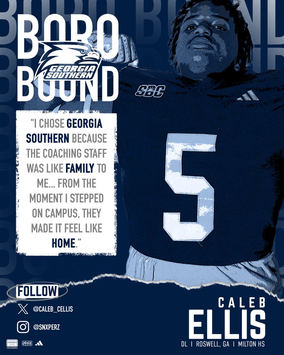 Welcome to the 'Boro, <a href="/Caleb_Cellis/">Caleb Ellis</a>! 🦅

📰 GSEagles.com/GATANSD25

#HailSouthern | #NSD25