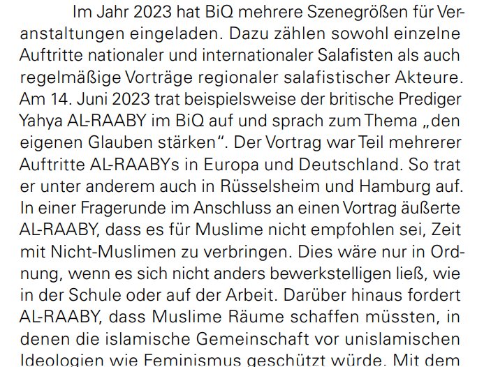 In #Hamburg soll die #salafistische Szenegröße Yahya Raaby auftreten (unten Bewertung d. #Verfassungsschutz #BadenWürttemberg). Die ausrichtende Moschee plante Anfang 2024 einen Auftritt des australischen Top-#Salafisten Mohamed #Hoblos. Er erhielt aber vorab ein Einreiseverbot.