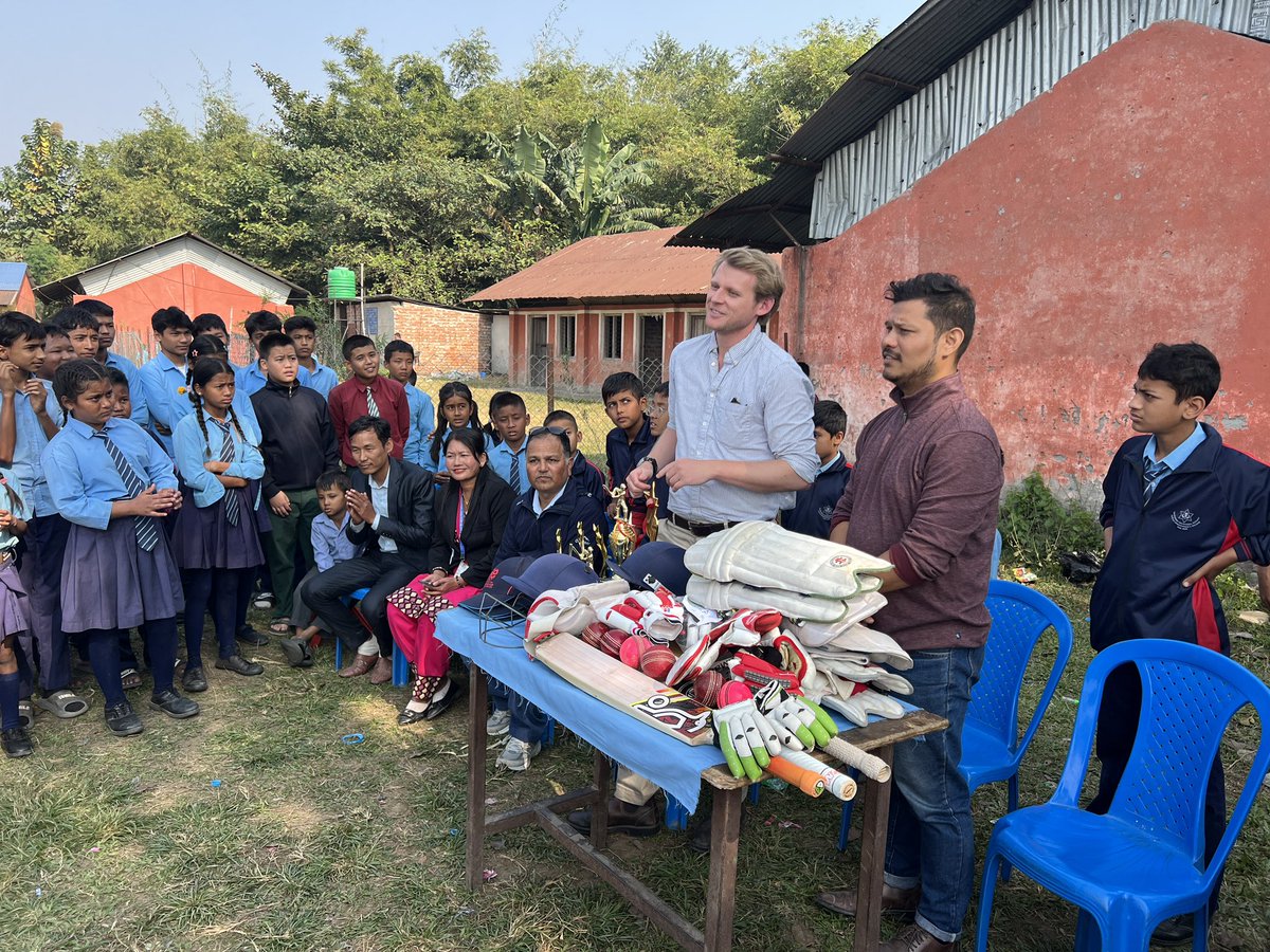 Nepal Cricket Foundation (@ncfnepalcricket) on Twitter photo We would to Thank all the players who supported cricket kits. Today we handed cricket kits to players of Pathari. Special mention to <a href="/AngusBerry93/">Angus Berry</a> and <a href="/SaraRBegg/">Sara Begg</a> and <a href="/CWBglobal/">Cricket Without Boundaries</a> for leading this campaign and making cricket more accessible .
<a href="/_mccfoundation/">MCC Foundation</a> We would to Thank all the players who supported cricket kits. Today we handed cricket kits to players of Pathari. Special mention to <a href="/AngusBerry93/">Angus Berry</a> and <a href="/SaraRBegg/">Sara Begg</a> and <a href="/CWBglobal/">Cricket Without Boundaries</a> for leading this campaign and making cricket more accessible .
<a href="/_mccfoundation/">MCC Foundation</a>
