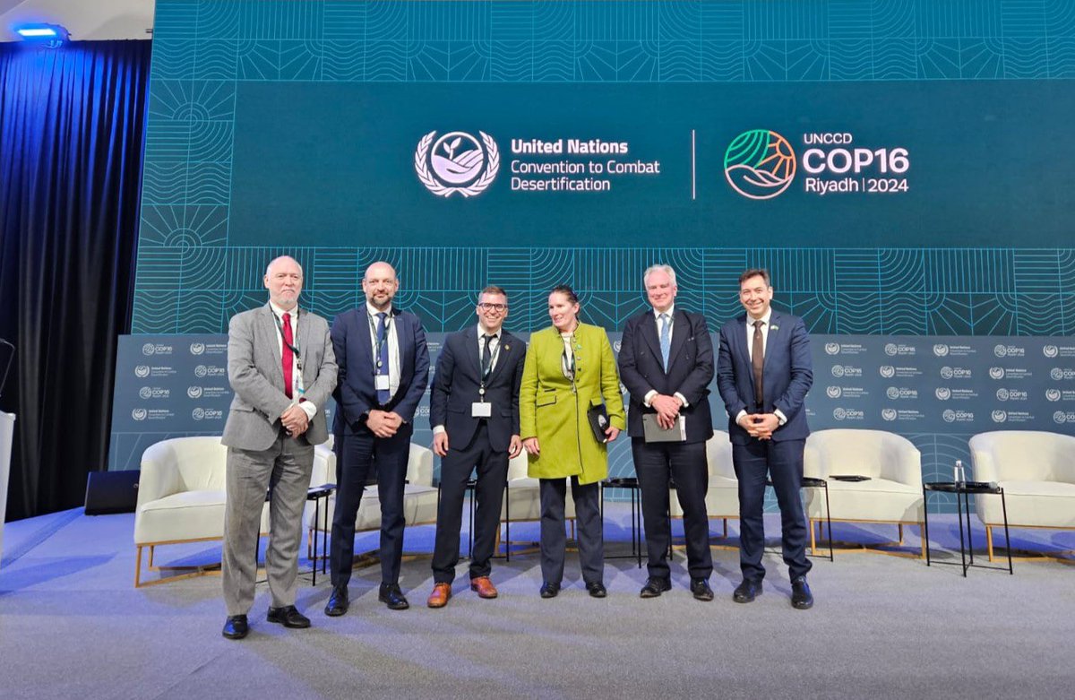 EBRDgreen's tweet photo. @AdonaiHM is at @Cop16Riyadh . He spoke on sustainable land management &amp; @EBRD ‘s work with the private sector. At the panel on power of the market, he said when investing, it’s crucial to internalise environmental costs while keeping in mind interconnectedness of our ecosystems. https://t.co/KXqxujhqPP
