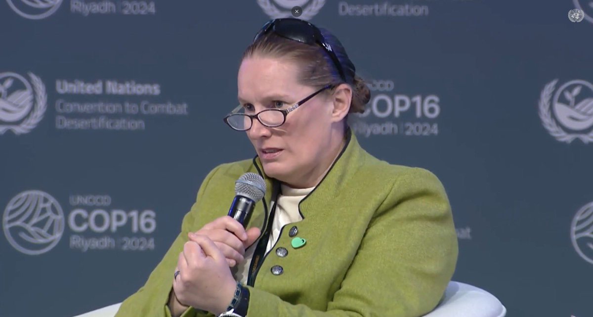 EBRDgreen's tweet photo. @AdonaiHM is at @Cop16Riyadh . He spoke on sustainable land management &amp; @EBRD ‘s work with the private sector. At the panel on power of the market, he said when investing, it’s crucial to internalise environmental costs while keeping in mind interconnectedness of our ecosystems. https://t.co/KXqxujhqPP