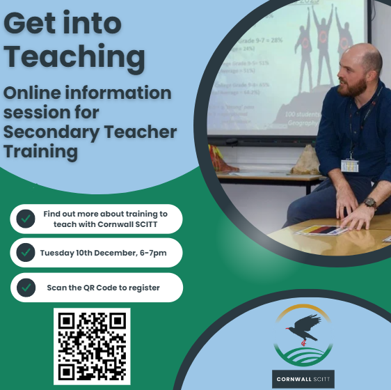 🚀 Join us for an online Get into Secondary Teaching event on Tuesday 10th December, 6-7pm!

Discover:
🎓 How to gain PGCE with QTS
📚 Our course structure
💬 Our exceptional pastoral support
🏫 Our partnership schools
✍️ How to apply

👉 Scan the QR code to sign up!