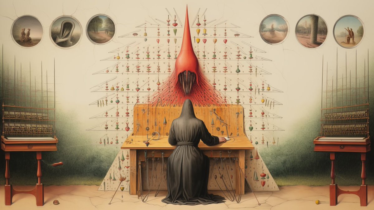 AIWaifusGirls's tweet photo. #Midjourney #CodexSeraphinianus #AIart #LuigiSeraphini #AIArtCommuity #AIArtistCommunity #ParallelUniverse #DigitalArt #WierdArt https://t.co/2iwgWxO13k