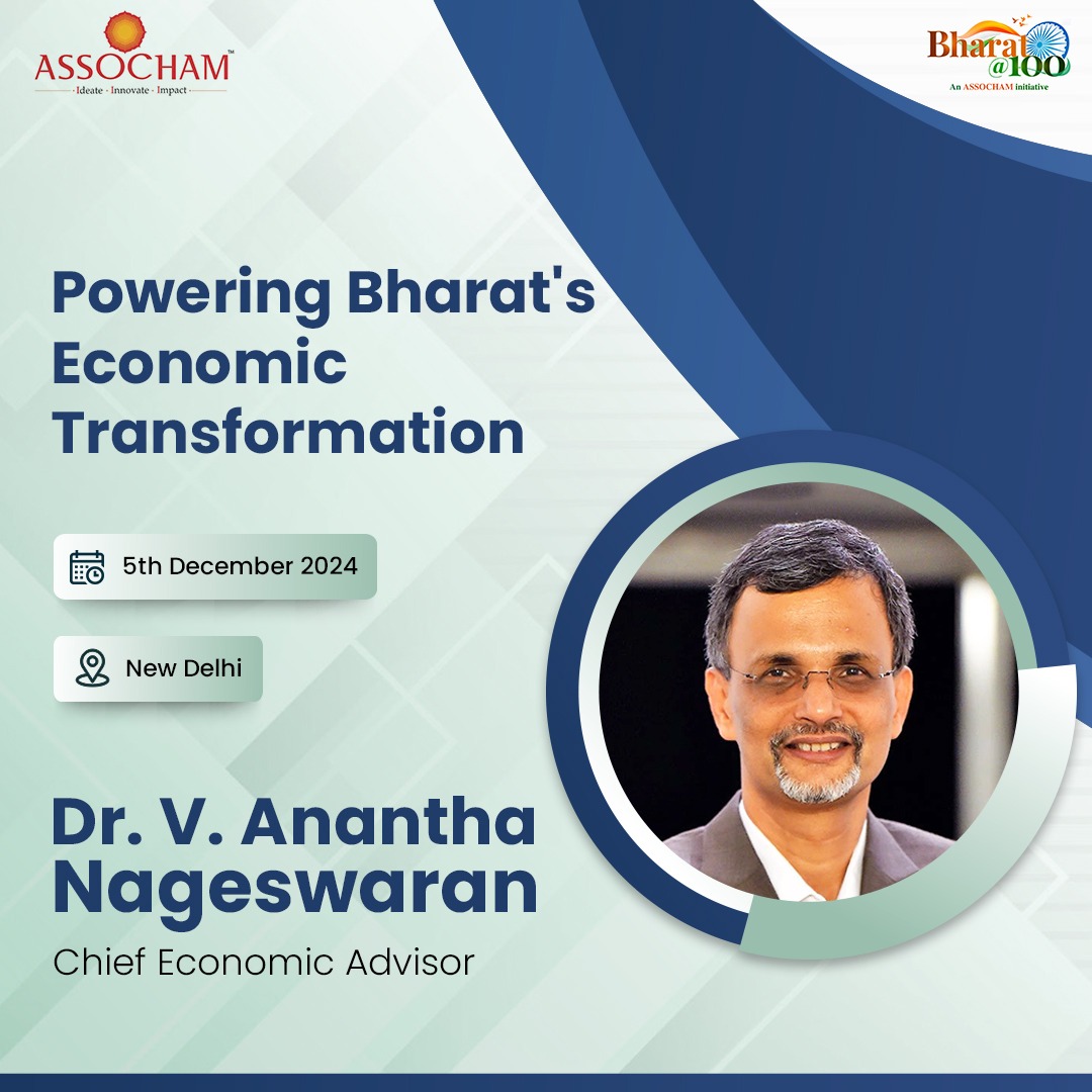 Join us for a thought-provoking session with Dr. V. Anantha Nageswaran, Chief Economic Advisor, as he addresses a session on “Powering Bharat's Economic Transformation.” Gain valuable insights into India’s growth trajectory and economic roadmap.

🗓️ 5th Dec 2024
📍New Delhi