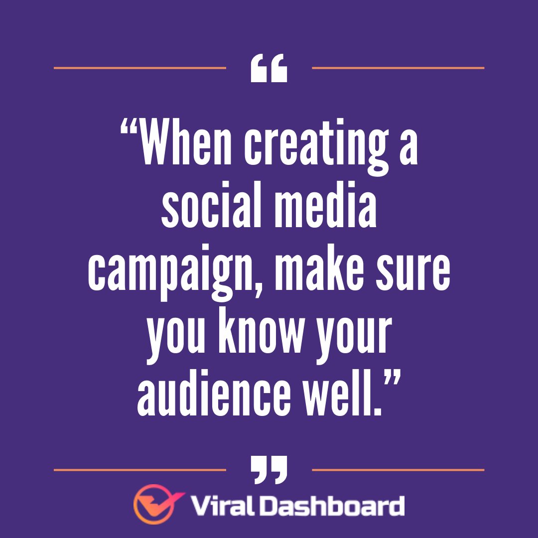 “When creating a social media campaign, make sure you know your audience well.”

Follow us on social media for more updates
#socialmedia #bhfyp #video #creative #youtube #business #ViralDashboard