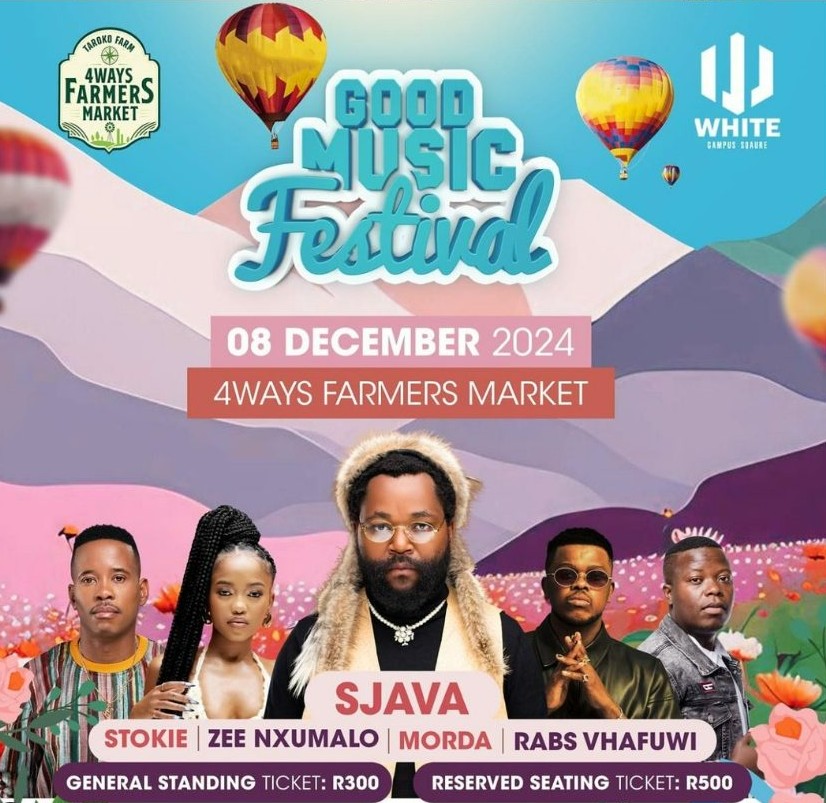 visitjoburg's tweet photo. The perfect fusion of music, culture, and joy with Mzansi’s finest lineup  @4waysfarmersmarket

Let’s make memories together! 🌅
#Welcome2Joburg #VisitWorkPlay #ticketpro #music #CelebrateTogether #Outdoors #GoodMusicFestival #FarmersMarket
#Sjava #Morda #DJStokie #ZeeNxumalo https://t.co/n5BgdFg09m