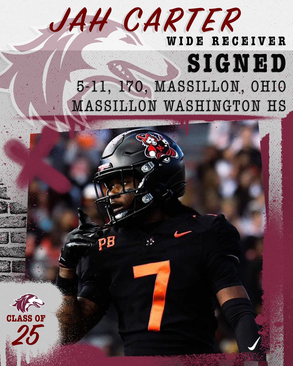 Saluki Football (@siu_football) on Twitter photo Welcome to the Saluki Family!
WR Jah Carter
Canton, Ohio (Massillon Washington HS)
🔗 saluk.is/3Zygx3g
<a href="/Jacques_Carter7/">Jacques “Jah” Carter</a> | #RunWithUs Welcome to the Saluki Family!
WR Jah Carter
Canton, Ohio (Massillon Washington HS)
🔗 saluk.is/3Zygx3g
<a href="/Jacques_Carter7/">Jacques “Jah” Carter</a> | #RunWithUs