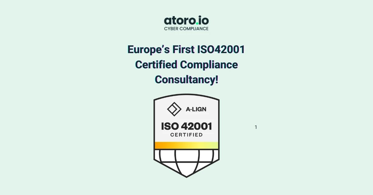 TomMcNamara_'s tweet photo. WE DID IT!

Incredibly proud to announce that Atoro is Europe's first ISO 42001 certified consultancy.

ISO 42001 certifies our responsible use of AI within our consultancy practice - from how we deliver services to how we protect confidential information. It validates our... https://t.co/Dn4ovoaVES