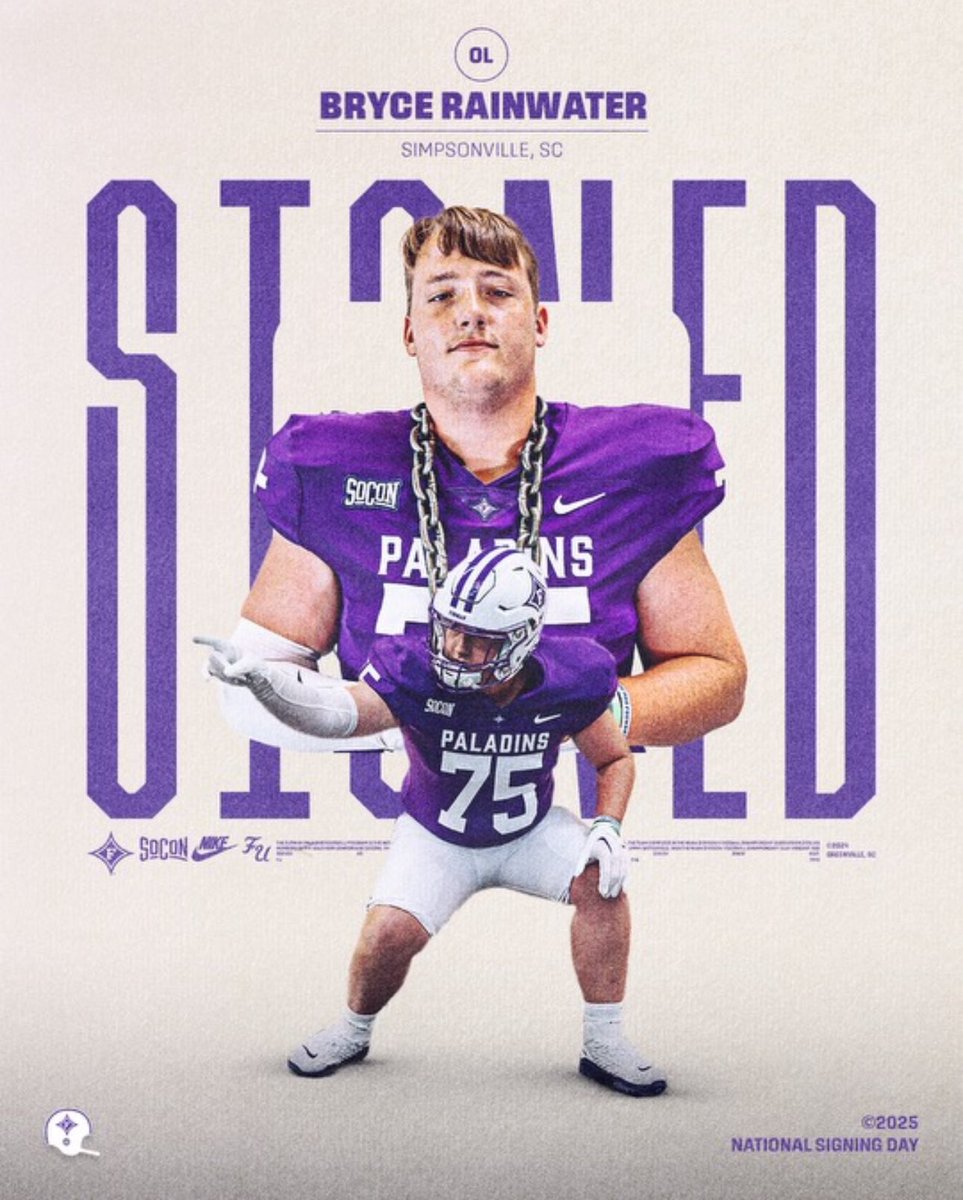 Furman Football (@paladinfootball) on Twitter photo Welcome to the Family! 
<a href="/BryceRainwater1/">Bryce Rainwater</a> 
#FUAllTheTime | #EliteisTheStandard Welcome to the Family! 
<a href="/BryceRainwater1/">Bryce Rainwater</a> 
#FUAllTheTime | #EliteisTheStandard