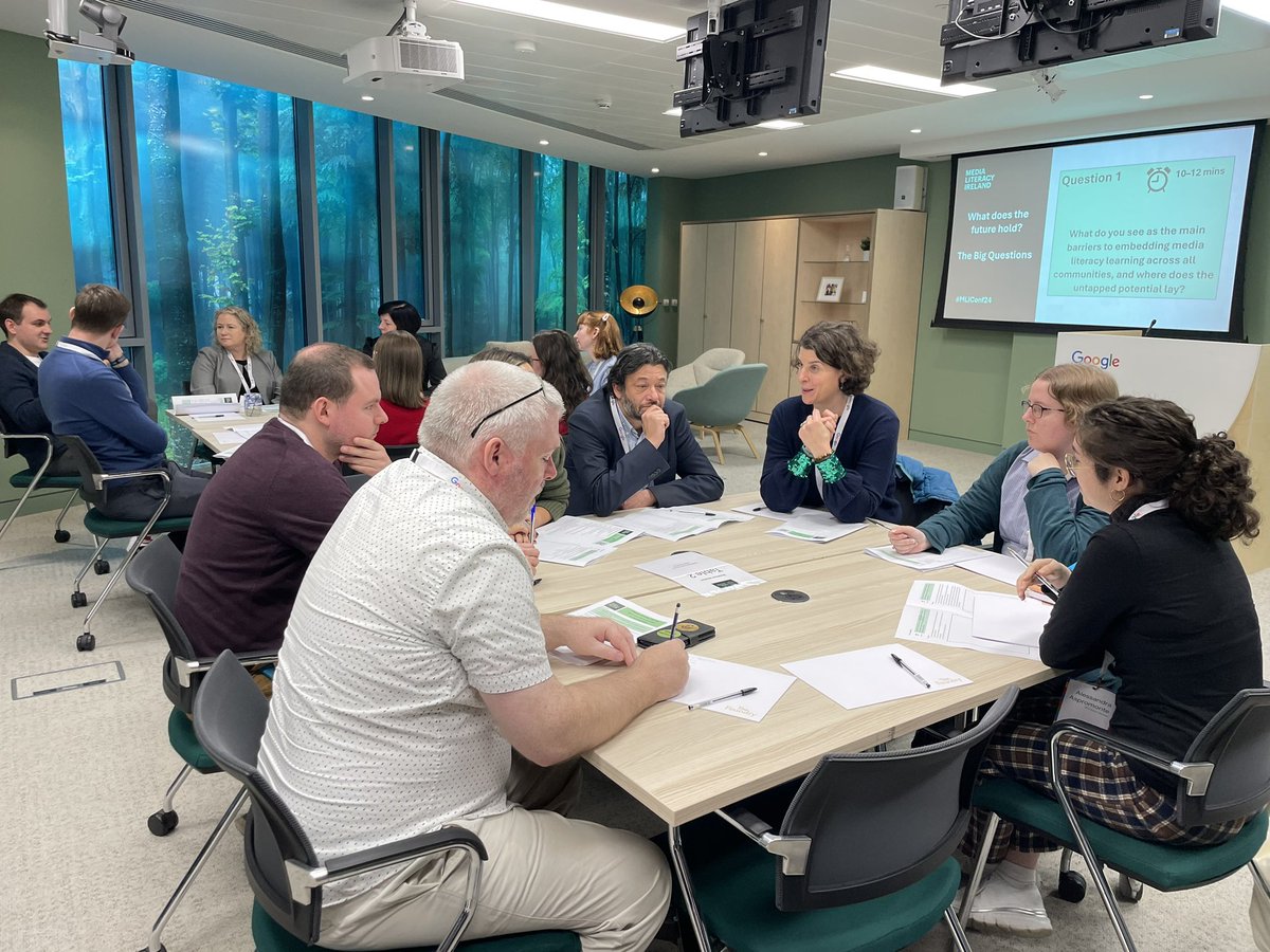 MedialitIreland's tweet photo. 💬 Breakout sessions are underway! Attendees dive deeper into the big questions posed by our expert panel. 
#MLIConf24 #MediaLiteracyForAll #BreakoutSessions https://t.co/ncNlRjAeuA