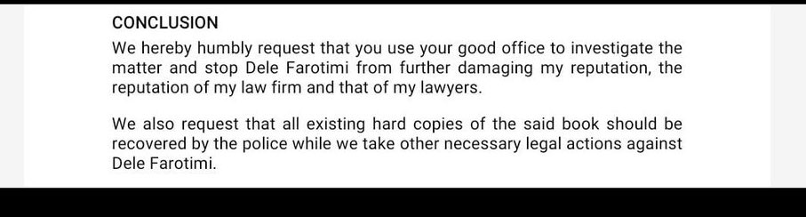 MissPearls's tweet photo. Afe Babalola requesting  for ALL existing hard copies of Dele Farotimi’s book be recovered by the NPF is TYRANNICAL 

Go and order the book NOW!

Let’s make it a bestseller! 💪🔥 https://t.co/xqVBDz2FaB